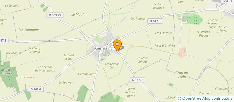 localisation de l'entreprise TURBO 2 à GERMAINVILLE