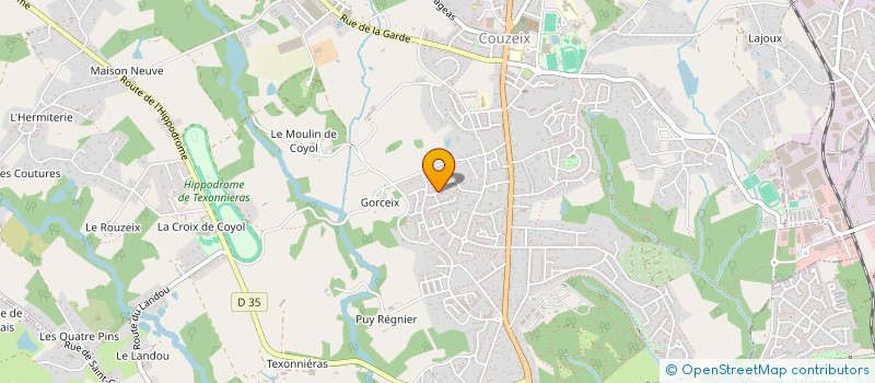 localisation de l'entreprise TURBO AUTO LOCATION à COUZEIX