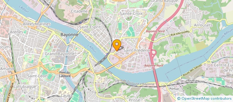 localisation de l'entreprise TURBO FIX AUTO à BAYONNE