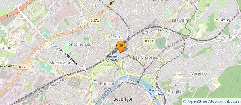 localisation de l'entreprise TURBO FRANCE à BESANCON