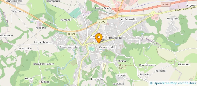 localisation de l'entreprise TURBO OUEST à ROSTRENEN