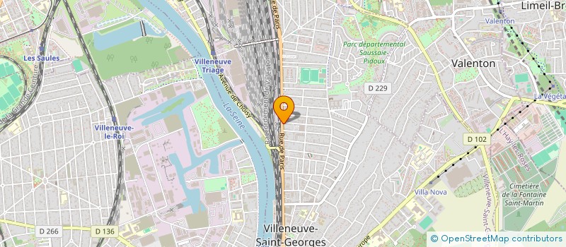 localisation de l'entreprise TURBO PNEUS VSG  VILLENEUVE-SAINT-GEORGES