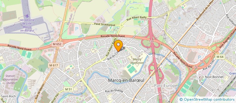 localisation de l'entreprise TURBOK à MARCQ-EN-BARŒUL