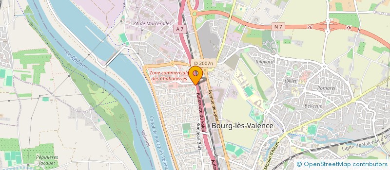 localisation de l'entreprise TURBOLIDE  BOURG-LES-VALENCE