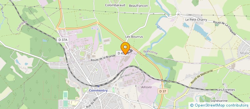 localisation de l'entreprise TURBOLUB à COMMENTRY