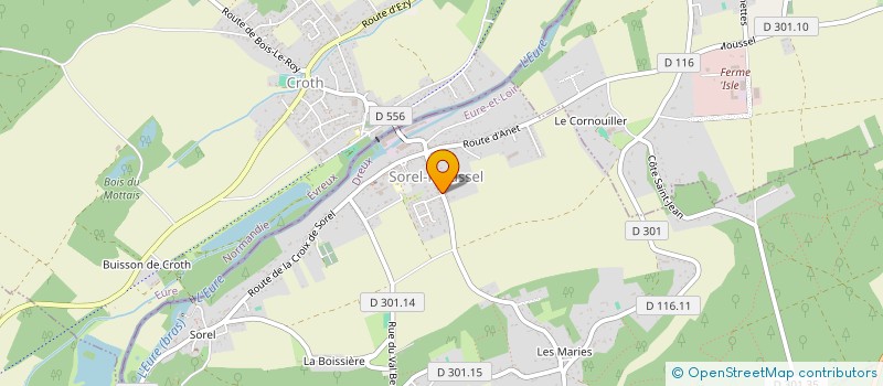 localisation de l'entreprise TURBOPROG à SOREL-MOUSSEL