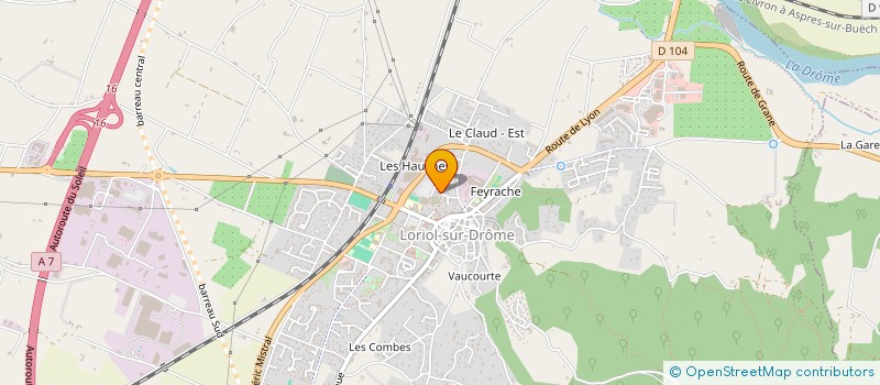 localisation de l'entreprise TURBOROCKET  LORIOL-SUR-DROME