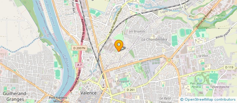 localisation de l'entreprise TURBULENCES à BOURG-LES-VALENCE