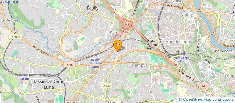 localisation de l'entreprise TURBULENT à TASSIN-LA-DEMI-LUNE