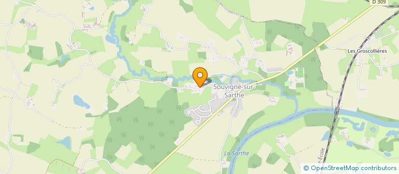 localisation de l'entreprise TURCAS  SOUVIGNE-SUR-SARTHE