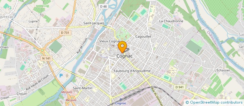 localisation de l'entreprise TURCAUD BIJOUTIER à COGNAC