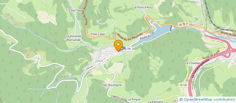 localisation de l'entreprise TURDINE NOIRIE  JOUX