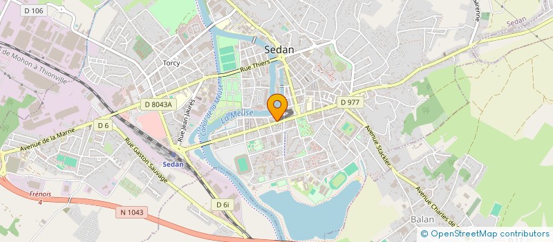 localisation de l'entreprise TURENNE DIFFUSION AUTOMOBILE  SEDAN