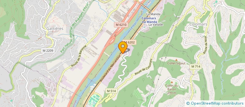 localisation de l'entreprise TUREVAUTO à NICE