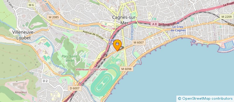 localisation de l'entreprise TURF AUTOMOBILES à CAGNES-SUR-MER
