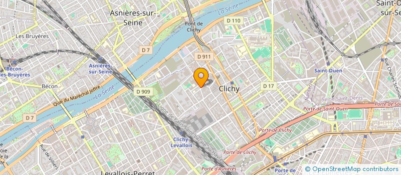 localisation de l'entreprise TURGEL ET ROZENBERG ASSOCIES à CLICHY