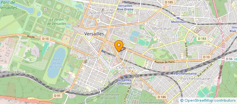 localisation de l'entreprise TURINA à VERSAILLES