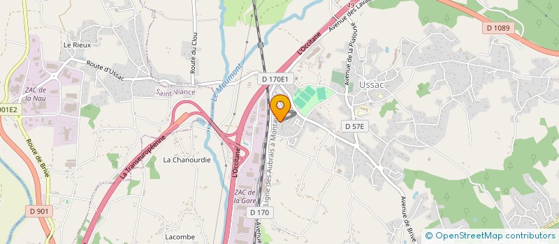 localisation de l'entreprise TURIZ FRERES  USSAC