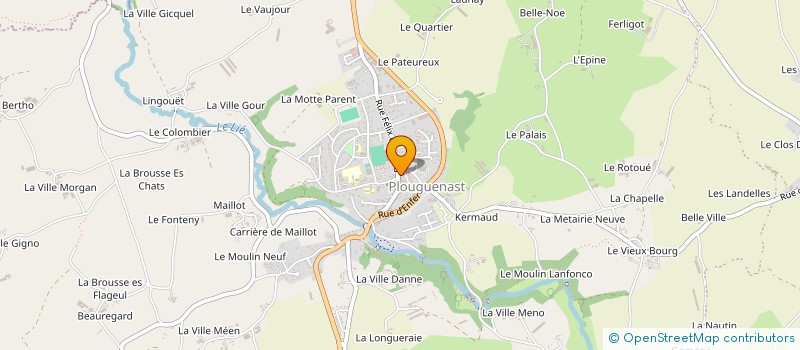 localisation de l'entreprise TURMEL WILLIAM  PLOUGUENAST-LANGAST