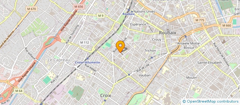 localisation de l'entreprise TURNER & TURNER à ROUBAIX