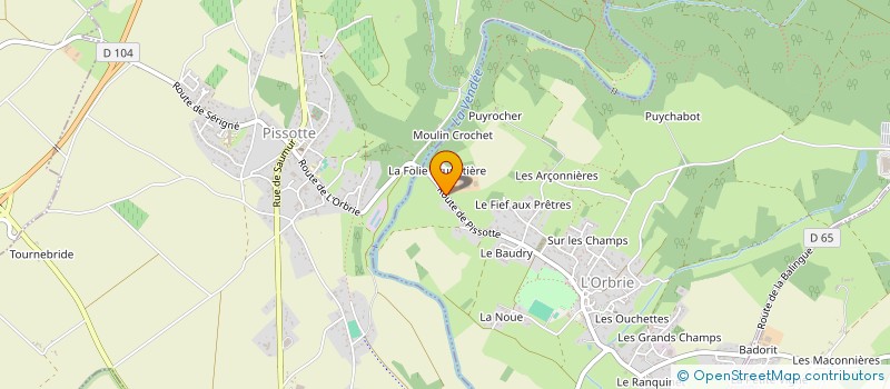 localisation de l'entreprise TURPAUD MGR  L'ORBRIE