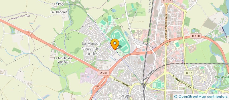 localisation de l'entreprise TURPEAU SAS à LA ROCHE-SUR-YON