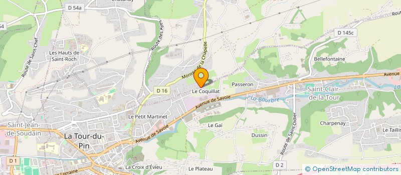 localisation de l'entreprise TURPIN  SAINT-CLAIR-DE-LA-TOUR