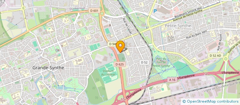 localisation de l'entreprise TURPIN ELECTRICITE à DUNKERQUE