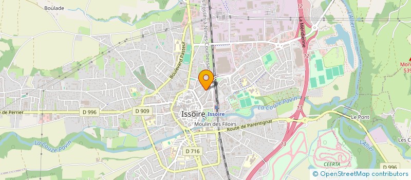 localisation de l'entreprise TURPIN NATHALIE  ISSOIRE