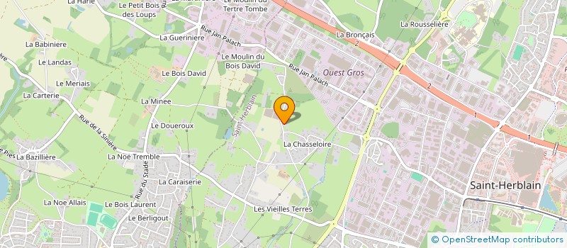 localisation de l'entreprise TURPIN PRODUCTION  ST-HERBLAIN