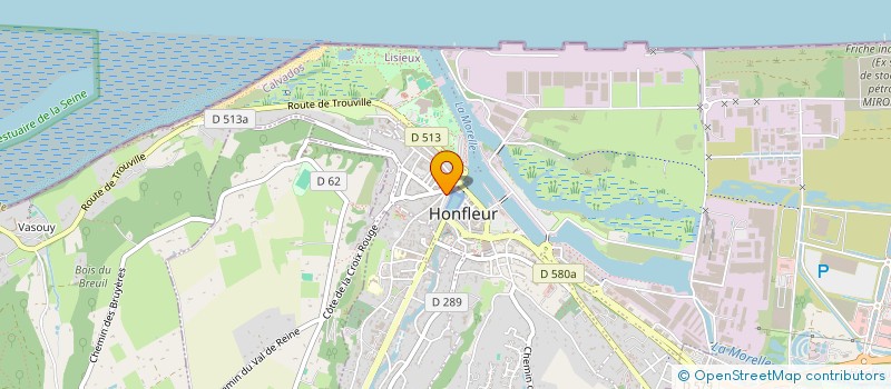 localisation de l'entreprise TURQUOISE  HONFLEUR