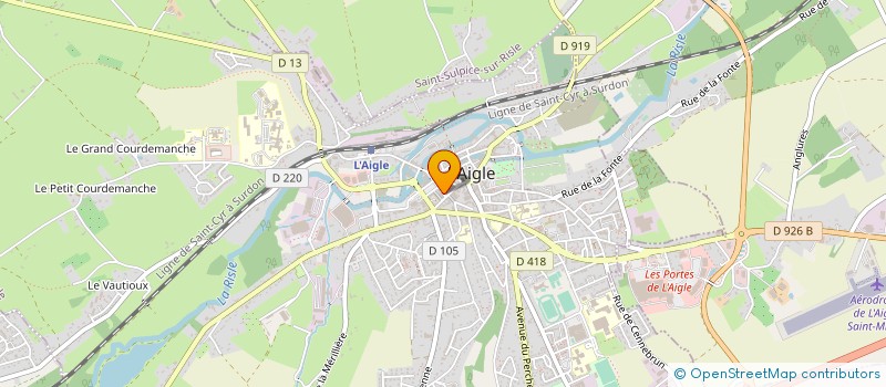 localisation de l'entreprise TURQUOISE à L'AIGLE