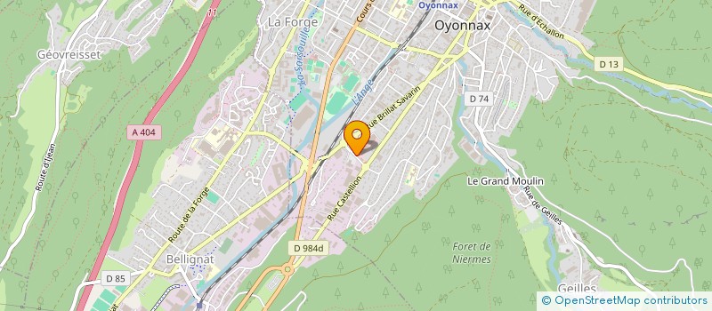 localisation de l'entreprise TURQUOISE à OYONNAX