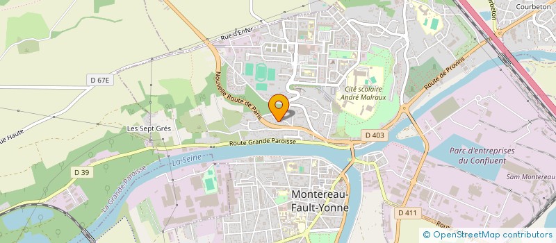 localisation de l'entreprise TURQUOISE  MONTEREAU-FAULT-YONNE