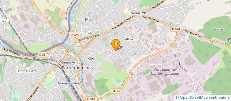 localisation de l'entreprise TURQUOISE FACADE  SARREGUEMINES