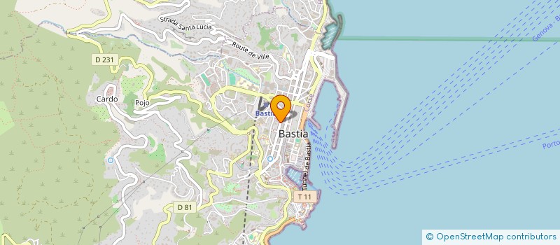 localisation de l'entreprise TURQUOISE INVESTISSEMENTS à BASTIA
