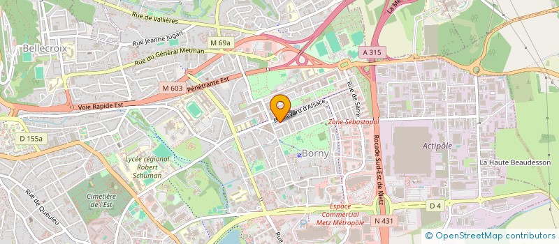 localisation de l'entreprise TURSUN SARL à METZ