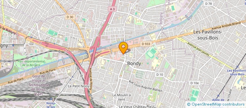 localisation de l'entreprise TURTLE PCG  BONDY