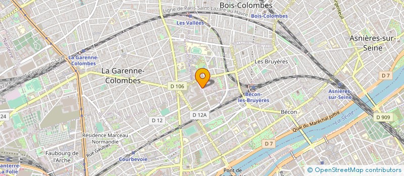 localisation de l'entreprise TUTELAIRE DES HAUTS-DE-SEINE à COURBEVOIE