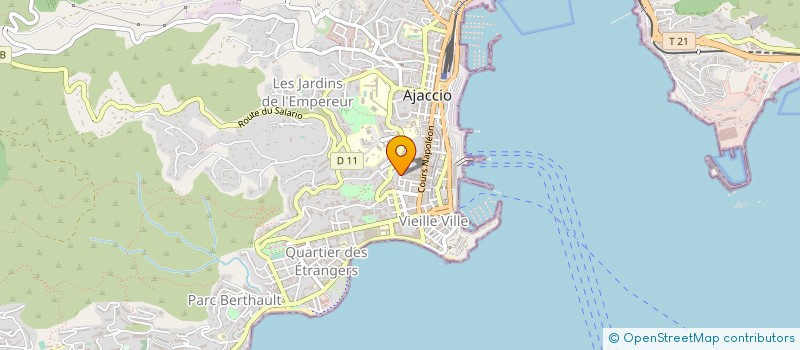 localisation de l'entreprise TUTELAIRE DES MAJEURS PROTEGES CORSE SUD à AJACCIO