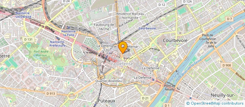 localisation de l'entreprise TUTOR à COURBEVOIE