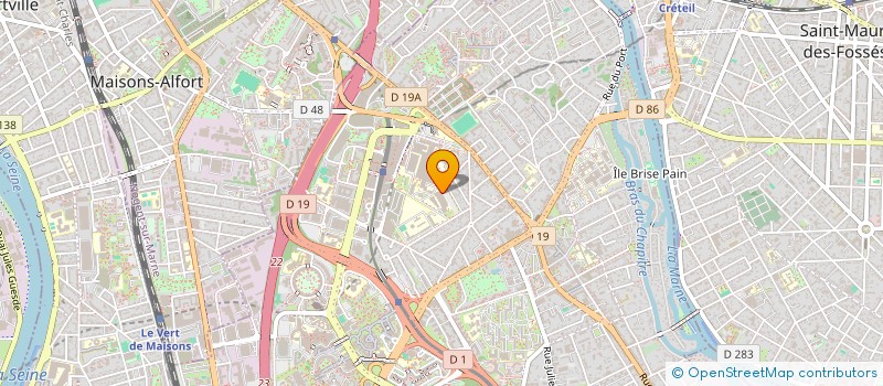 localisation de l'entreprise TUTORAT ASSOCIATIF CARABIN - TRAVAIL INNOVANT CRISTOLIEN (TACTIC)  CRETEIL