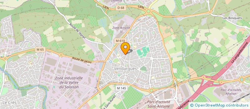 localisation de l'entreprise TUTORAT D'ANNEES SUPERIEURES DE MEDECINE ET MAIEUTIQUE DE MONTPELLIER-NIMES à VENDARGUES