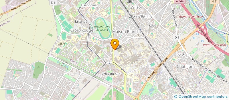 localisation de l'entreprise TUTORAT D'ANNEES SUPERIEURES DES ETUDIANTS EN ODONTOLOGIE DE REIMS  REIMS