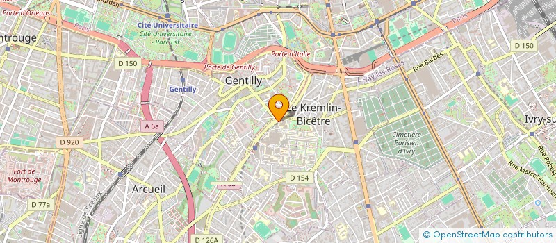 localisation de l'entreprise TUTORAT DES ETUDIANTS EN MEDECINE DE PARIS SUD à LE KREMLIN-BICETRE