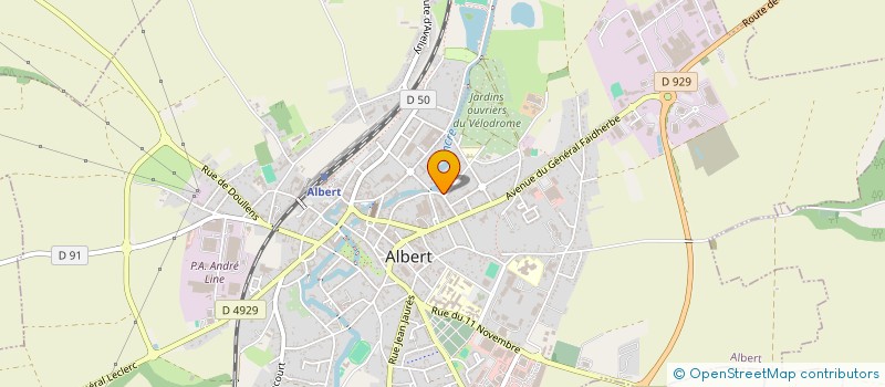localisation de l'entreprise TUTRICE AUTOMOBILES ALBERT à ALBERT
