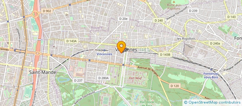 localisation de l'entreprise TUTTI à VINCENNES
