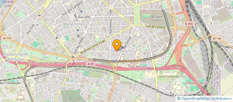 localisation de l'entreprise TUTTI AZZURA INC à LILLE
