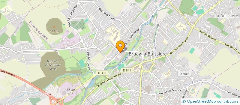 localisation de l'entreprise 'TUTTI CRESCENDO' CLUB D'ANIMATION DU CONSERVATOIRE MUNICIPAL DE BRUAY-LA-BUISSIERE à BRUAY-LA-BUISSIERE