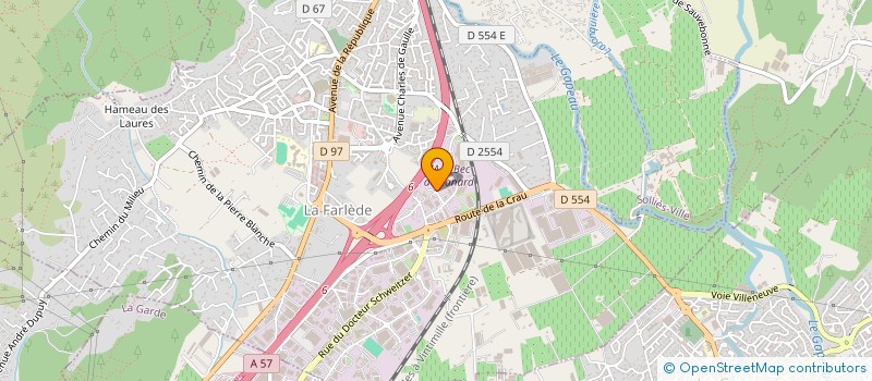 localisation de l'entreprise TUTTI FRUTEE  LA FARLEDE